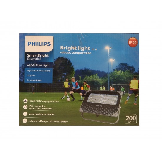 Philips 200W Smartbright Slim Led Flood Light, White (BVP177) Philips 200W Smartbright Slim Led Flood Light, White (BVP177)