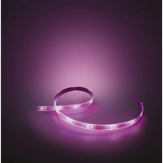 Philips Hue Gen 4 Smart Light Strip (White & Color Ambiance) 20W Base 2 Meters, Bluetooth & Zigbee Compatible (Hue Bridge Optional), Compatible with Alexa & Google Philips Hue Gen 4 Smart Light Strip (White & Color Ambiance) 20W Base 2 Meters, Bluetooth & Zigbee Compatible (Hue Bridge Optional), Compatible with Alexa & Google