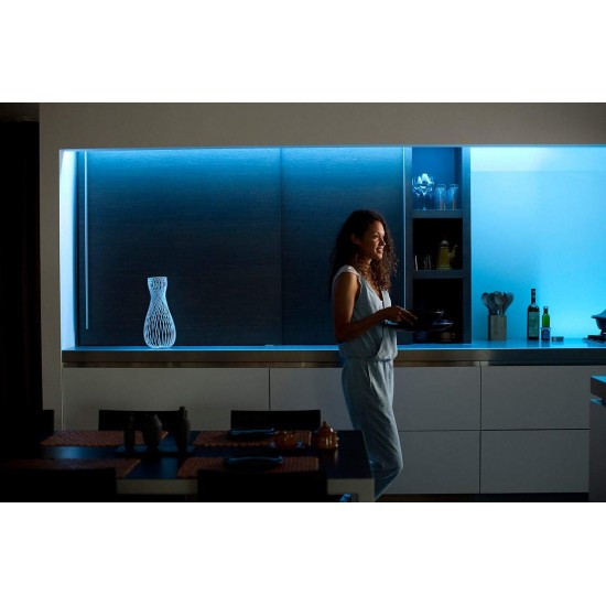 Philips Hue Gen 4 Smart Light Strip (White & Color Ambiance) 20W Base 2 Meters, Bluetooth & Zigbee Compatible (Hue Bridge Optional), Compatible with Alexa & Google Philips Hue Gen 4 Smart Light Strip (White & Color Ambiance) 20W Base 2 Meters, Bluetooth & Zigbee Compatible (Hue Bridge Optional), Compatible with Alexa & Google