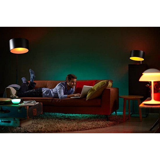 PHILIPS Hue Starter Kit with 10W E27 Bulb, Compatible with Amazon Alexa, Apple Home Kit, and The Google Assistant (White and Color Ambiance) PHILIPS Hue Starter Kit with 10W E27 Bulb, Compatible with Amazon Alexa, Apple Home Kit, and The Google Assistant (White and Color Ambiance)