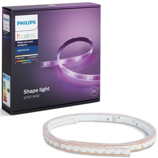 Philips Hue Gen 4 Smart Light Strip (White & Color Ambiance) 20W Base 2 Meters, Bluetooth & Zigbee Compatible (Hue Bridge Optional), Compatible with Alexa & Google Philips Hue Gen 4 Smart Light Strip (White & Color Ambiance) 20W Base 2 Meters, Bluetooth & Zigbee Compatible (Hue Bridge Optional), Compatible with Alexa & Google