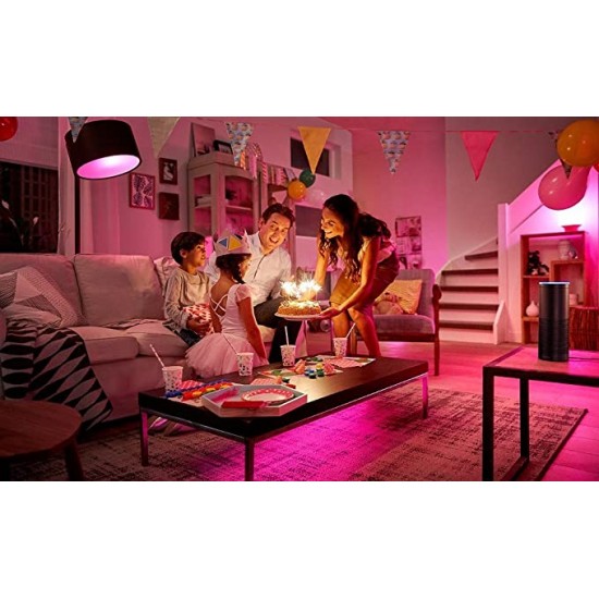 PHILIPS Hue Starter Kit with 10W E27 Bulb, Compatible with Amazon Alexa, Apple Home Kit, and The Google Assistant (White and Color Ambiance) PHILIPS Hue Starter Kit with 10W E27 Bulb, Compatible with Amazon Alexa, Apple Home Kit, and The Google Assistant (White and Color Ambiance)