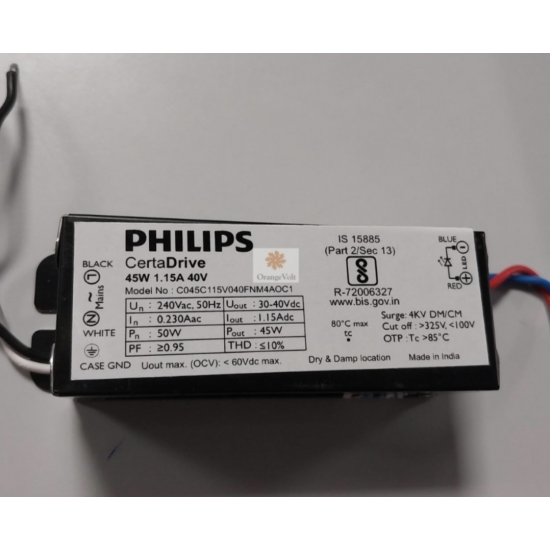 Philips CertaDrive 45W 1.15A 40V M4 929003435006 Philips CertaDrive 45W 1.15A 40V M4 929003435006