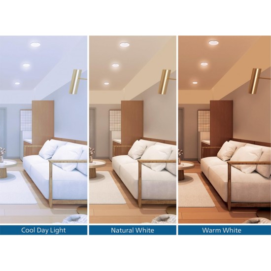 PHILIPS StarFit 10-watt Round LED Downlighter | 3 Colors in 1 PHILIPS StarFit 10-watt Round LED Downlighter | 3 Colors in 1