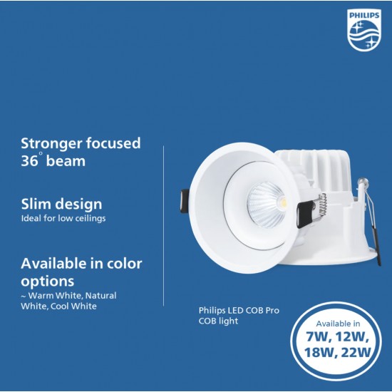 PHILIPS COB Pro 22 Watt LED Spot Light PHILIPS COB Pro 22 Watt LED Spot Light