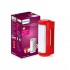 Philips Helio 5-Watt Multi-Functional Emergency Rechargeable LED Lantern (Red) | 3 Lighting Modes and Dimmability Brightness Control Method | 2200 mAH Battery