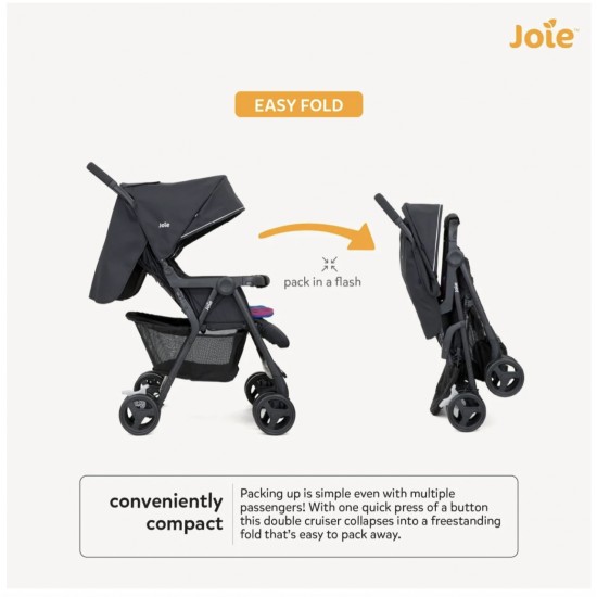 Joie Stroller Aire Twin, Rosy and Sea (Multicolour) Joie Stroller Aire Twin, Rosy and Sea (Multicolour)
