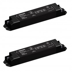 PHILIPS Strip Light 60-watt LED Transformer | LED Strip 5A Driver for Power Supply | Black, Pack of 2