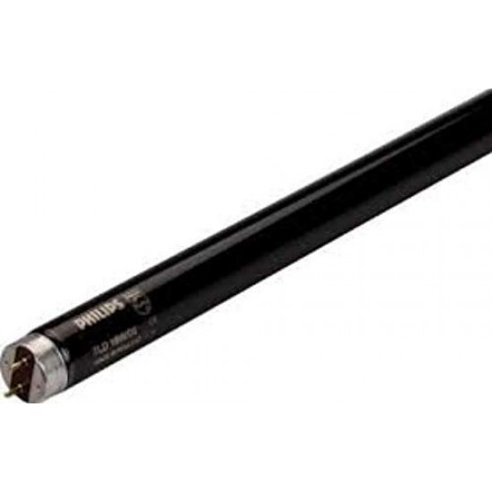 PHILIPS Luminescence Stage, UV Inspection BLB Fluorescent Tubelight 18W (2 ft, Black, G5, Complete set with Choke) PHILIPS Luminescence Stage, UV Inspection BLB Fluorescent Tubelight 18W (2 ft, Black, G5, Complete set with Choke)