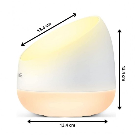 PHILIPS Wiz Connected Squire Multicolor Bedside Light for Home | Color Changing Wi-Fi Table Lamp | 9-Watt, 16 Million Colors PHILIPS Wiz Connected Squire Multicolor Bedside Light for Home | Color Changing Wi-Fi Table Lamp | 9-Watt, 16 Million Colors