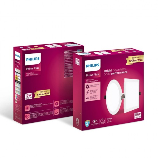 Philips 15-Watt Round AP Plus UltraGlow LED DL Recessed LED Panel Ceiling Light (Natural White) Philips 15-Watt Round AP Plus UltraGlow LED DL Recessed LED Panel Ceiling Light (Natural White)