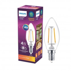 PHILIPS 4-watt Filament Candle LED Bulb | Filament Candle Bulb Home & Decoration