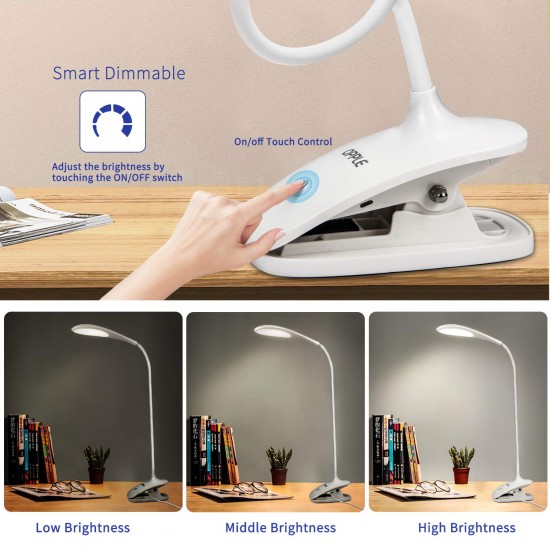 OPPLE 3W LED Desk Light, Rechargeable Reading Light with Flicker Free, Touch On/Off Switch Table Light OPPLE 3W LED Desk Light, Rechargeable Reading Light with Flicker Free, Touch On/Off Switch Table Light