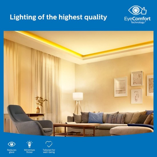 Philips Wiz Smart Colour Changing Strip Light | Dimmable, Wi-Fi Enabled 5-Meter RGB Strip Light for Cove Lighting in Ceiling, Behind TV, and for Decoration | Compatible with Alexa & Google Assistant Philips Wiz Smart Colour Changing Strip Light | Dimmable, Wi-Fi Enabled 5-Meter RGB Strip Light for Cove Lighting in Ceiling, Behind TV, and for Decoration | Compatible with Alexa & Google Assistant