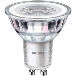 PHILIPS 4.6W Gu10 LED Lamp (929001215208) , Warm White Silver