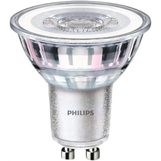 PHILIPS 4.6W Gu10 LED Lamp (929001215208) , Warm White Silver PHILIPS 4.6W Gu10 LED Lamp (929001215208) , Warm White Silver