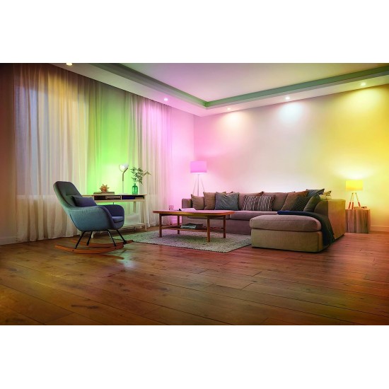 PHILIPS 10-Watt Wiz Smart Colour Changing/Dimmable/Wi-Fi Enabled LED Desk Lamp|Compatible With Amazon Alexa & Google Assistant|Table Lamp For Bedroom, Study|Multicolour Desklight, E27 PHILIPS 10-Watt Wiz Smart Colour Changing/Dimmable/Wi-Fi Enabled LED Desk Lamp|Compatible With Amazon Alexa & Google Assistant|Table Lamp For Bedroom, Study|Multicolour Desklight, E27