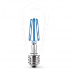 PHILIPS 4-watt E27 ST64 LED Glass Amber Filament Bulb (Blue)