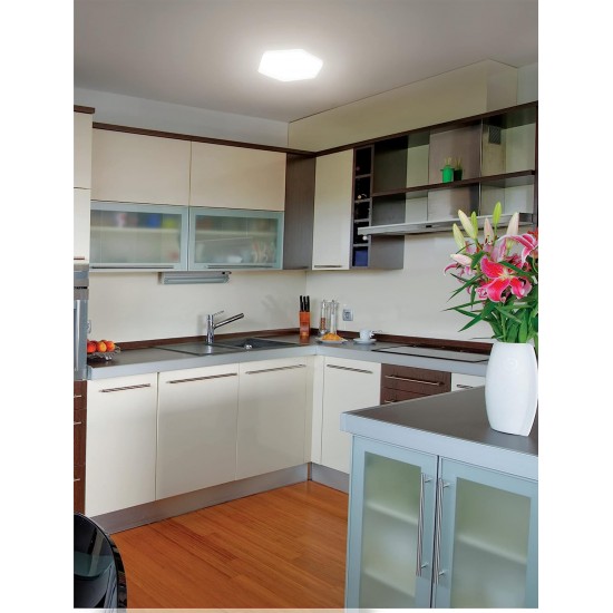 Philips Rimless Full Glow 15-watt Hexa LED Surface Downlighter | Hexagon Shape LED Downlight for Ceiling | LED Ceiling Light for Home & Hall (Natural White) Philips Rimless Full Glow 15-watt Hexa LED Surface Downlighter | Hexagon Shape LED Downlight for Ceiling | LED Ceiling Light for Home & Hall (Natural White)