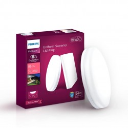 Philips Rimless Full Glow 24-watt Round LED Surface Downlighter | Surface LED Downlight for Ceiling (Cool Day Light)