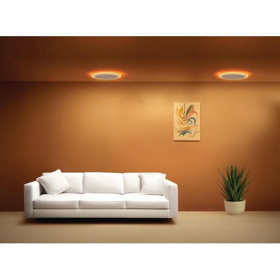 PHILIPS 10-watt Round LED Up-Down Downlighter | Twinglow 10-watt LED Downlighter for Home & Decoration | Colours : Warm White + Cool Day Light PHILIPS 10-watt Round LED Up-Down Downlighter | Twinglow 10-watt LED Downlighter for Home & Decoration | Colours : Warm White + Cool Day Light
