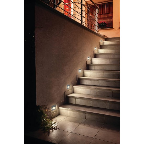 PHILIPS 2W Decorative LED Step Light | StepGlow Surface Mounted Anthracite Outdoor LED Stair LightHNH Warm White PHILIPS 2W Decorative LED Step Light | StepGlow Surface Mounted Anthracite Outdoor LED Stair LightHNH Warm White