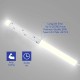 OPPLE Polycarbonate Led Under Cabinet Light, 1Ft Usb Plug In Led Batten Light With 5Ft Cable & Switch Controller OPPLE Polycarbonate Led Under Cabinet Light, 1Ft Usb Plug In Led Batten Light With 5Ft Cable & Switch Controller