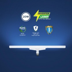 PHILIPS T Beamer 20w Rechargeable Emergency Inverter LED Light Bulb, Cool Day White, Standard