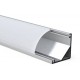 OrangeVolt Corner Aluminum Profile/Channel with End Caps and Mounting Clips for LED Strip Light OrangeVolt Corner Aluminum Profile/Channel with End Caps and Mounting Clips for LED Strip Light