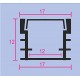 ORANGEVOLT Aluminium Rectangular Conciled LED 1Meter Profile Channels with Diffused Cover, End Caps and Mounting Clips for LED Strip Light ORANGEVOLT Aluminium Rectangular Conciled LED 1Meter Profile Channels with Diffused Cover, End Caps and Mounting Clips for LED Strip Light