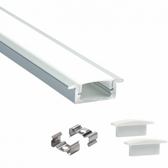 OrangeVolt Aluminium Profile/Channel For Led Light Strips 1 Metre Each Profiles With End Caps Included (Metal) OrangeVolt Aluminium Profile/Channel For Led Light Strips 1 Metre Each Profiles With End Caps Included (Metal)