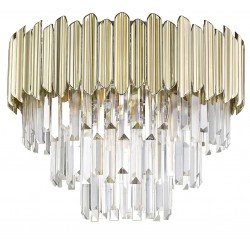 Philips 581976 Gladius Chandelier Gold & Clear Crystal