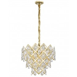 Philips 581963 Inlay Pendant Clear Crystal Gold E14