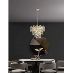 Philips 581963 Inlay Pendant Clear Crystal Gold E14