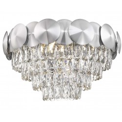 Philips 581968 Shield Chandelier Chrome & Clear Crystal 