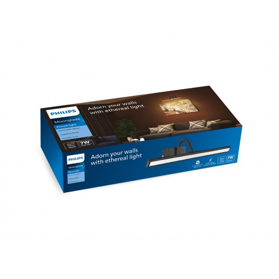 PHILIPS 7-Watts Moonglade Silver Picture Light | Picture Light for Display | Warm White PHILIPS 7-Watts Moonglade Silver Picture Light | Picture Light for Display | Warm White
