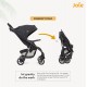Joie Muze Full Featured Baby Stroller - Compact Fold Baby Pram with 5-Point Harness, Travel System Compatible, Lie-Flat Recline and Suitable for Birth to 15kg/(Birth - 36 months) Joie Muze Full Featured Baby Stroller - Compact Fold Baby Pram with 5-Point Harness, Travel System Compatible, Lie-Flat Recline and Suitable for Birth to 15kg/(Birth - 36 months)