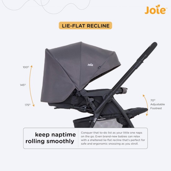 Joie Mirus Lightweight Baby Stroller-Pram with Reversible Handle, Hand Brake and One-Hand Fold, Buggy for Kids 0-2 Years(Upto 17.5 Kg), Ember, 1 Count(Pack of 1)(S1703Aaemb000), Black Joie Mirus Lightweight Baby Stroller-Pram with Reversible Handle, Hand Brake and One-Hand Fold, Buggy for Kids 0-2 Years(Upto 17.5 Kg), Ember, 1 Count(Pack of 1)(S1703Aaemb000), Black