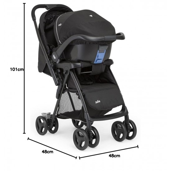 Joie Mirus Lightweight Baby Stroller-Pram with Reversible Handle, Hand Brake and One-Hand Fold, Buggy for Kids 0-2 Years(Upto 17.5 Kg), Ember, 1 Count(Pack of 1)(S1703Aaemb000), Black Joie Mirus Lightweight Baby Stroller-Pram with Reversible Handle, Hand Brake and One-Hand Fold, Buggy for Kids 0-2 Years(Upto 17.5 Kg), Ember, 1 Count(Pack of 1)(S1703Aaemb000), Black