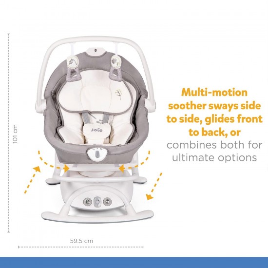 Joie Sansa Baby Automatic Swing - Multi-Motion Soother, Infant Bouncer, Baby Rocker and Napper for Newborns (Birth to 9kg) Joie Sansa Baby Automatic Swing - Multi-Motion Soother, Infant Bouncer, Baby Rocker and Napper for Newborns (Birth to 9kg)