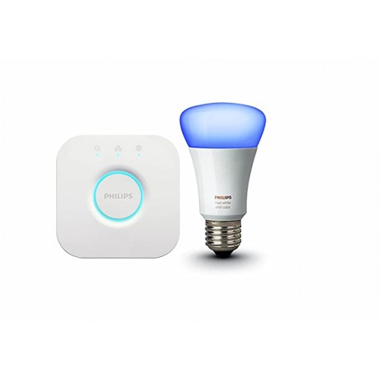 PHILIPS Hue Mini Starter Kit with 10W E27 Bulb, Compatible with Amazon Alexa, Apple Home Kit, and The Google Assistant (White and Color Ambiance) PHILIPS Hue Mini Starter Kit with 10W E27 Bulb, Compatible with Amazon Alexa, Apple Home Kit, and The Google Assistant (White and Color Ambiance)