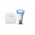 PHILIPS Hue Mini Starter Kit with 10W E27 Bulb, Compatible with Amazon Alexa, Apple Home Kit, and The Google Assistant (White and Color Ambiance)
