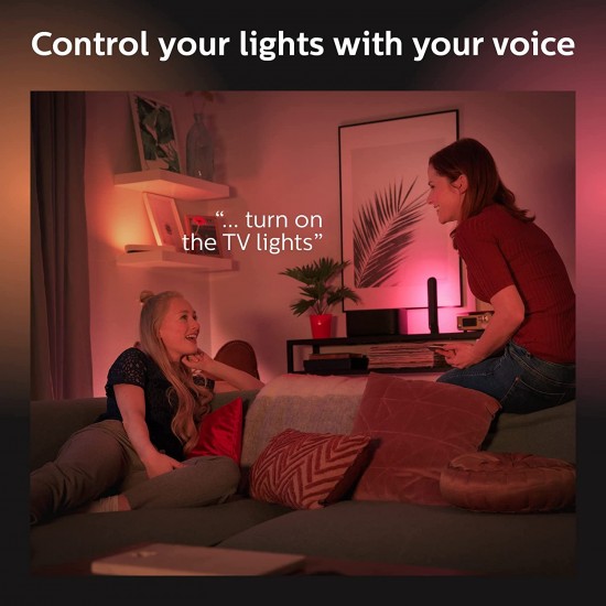 PHILIPS Hue Play White & Color Ambiance Smart LED Bar Light - Black (Pack of 2) PHILIPS Hue Play White & Color Ambiance Smart LED Bar Light - Black (Pack of 2)