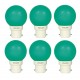 PHILIPS 0.5 watt B22 LED Deco mini (Green, Pack of 6) PHILIPS 0.5 watt B22 LED Deco mini (Green, Pack of 6)
