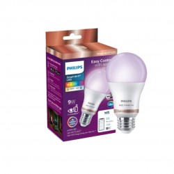 Philips Wiz Wi-Fi Enabled 9-Watt E27 LED Smart Bulb, Compatible with Amazon Alexa and Google Assistant(16M Colors + Shades of White + Dimmable + Tunable)
