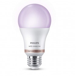 Philips Wiz Smart Wi-Fi 10-Watt E27 LED Bulb (16 Million Colors, Compatible with Amazon Alexa and Google Assistant)