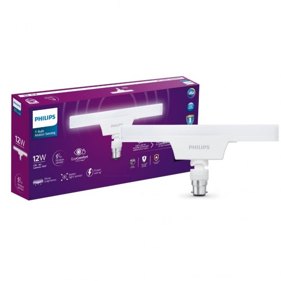 PHILIPS 12-Watt B22 Motion Sensor LED T-Bulb (Crystal White) PHILIPS 12-Watt B22 Motion Sensor LED T-Bulb (Crystal White)