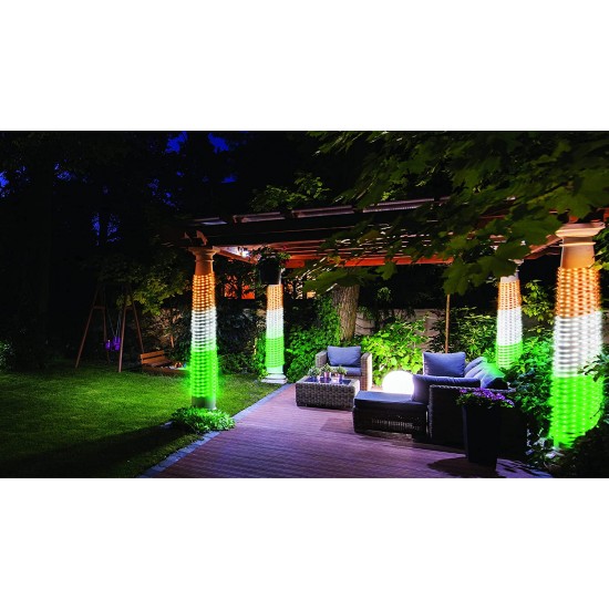 Philips TriGlow Rope Light (18 Meter)| Indian Tricolor Strip Light - Orange + White + Green Color in Single Strip Philips TriGlow Rope Light (18 Meter)| Indian Tricolor Strip Light - Orange + White + Green Color in Single Strip