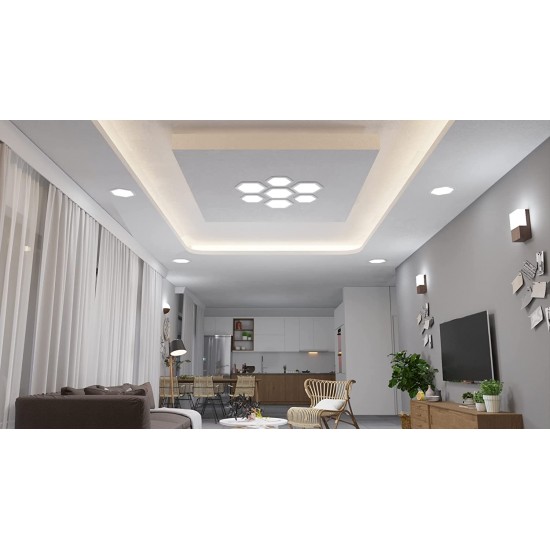 Philips Hexastyle 15-Watt Downlighter (Cool Day Light) | Cutout - 6 inch | Panel Light for False Ceiling Philips Hexastyle 15-Watt Downlighter (Cool Day Light) | Cutout - 6 inch | Panel Light for False Ceiling