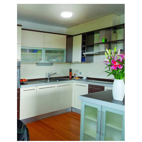 Philips Rimless Full Glow 6-Watt Round LED Surface Downlighter for Ceiling | LED Ceiling Light for Home & Hall (Warm White) Philips Rimless Full Glow 6-Watt Round LED Surface Downlighter for Ceiling | LED Ceiling Light for Home & Hall (Warm White)